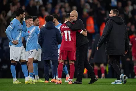 حان الوقت لتوديعه.. جوارديولا يعلق على رحيل محمد صلاح عن ليفربول